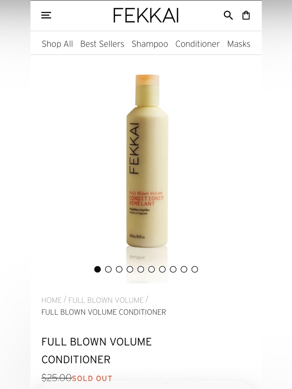 Fekkai Full Blown Volume Conditioner – 8.5 fl oz Brand New In Bottle/Sealed - Picture 5 of 6